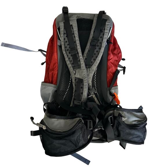 Red and Gray Men's Backpack - Picture 2 of 6